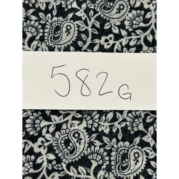 Vintage Natori II Paisley Sleeveless V-Neck Slip Dress Navy White Petite Sleep - Picture 8 of 9